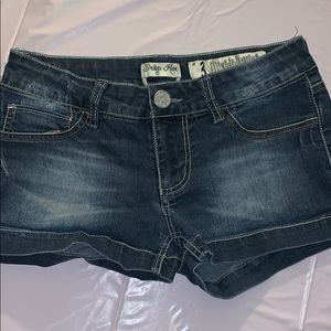 Denim shorts